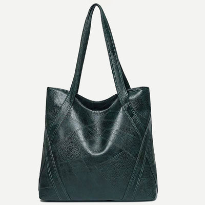Large Capacity Women's Faux Leather Tote Shoulder Purse Casual Handbag