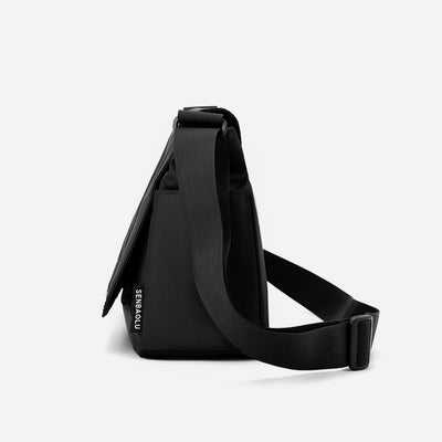 Minimalist Large Commuter Bag For Men Durable Nylon Crossbody Purse