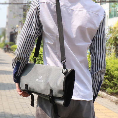 Chef Knife Roll Bag Kitchen Utensil Organizer Padded and Holds Handbag