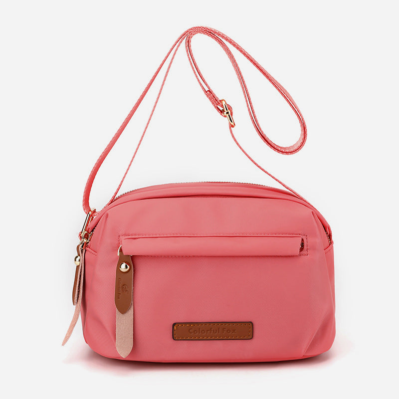 Portable Crossbody Bag For Commuter Women Waterproof Nylon Purse