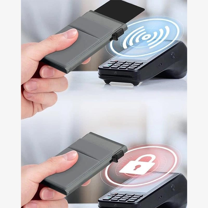 Women Men Ultra Slim Card Holder RFID Blocking Protective Cover
