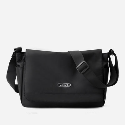 Minimalist Large Commuter Bag For Men Durable Nylon Crossbody Purse