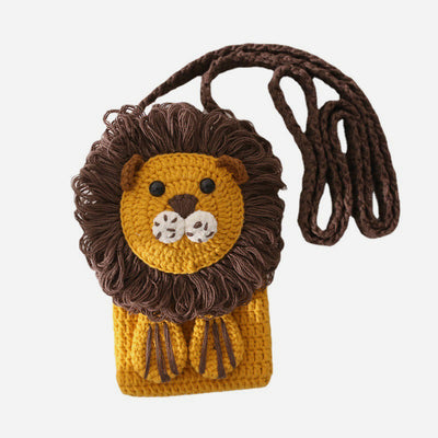 Cartoon Lion Phone Bag Cute Crossbody Bag For Women