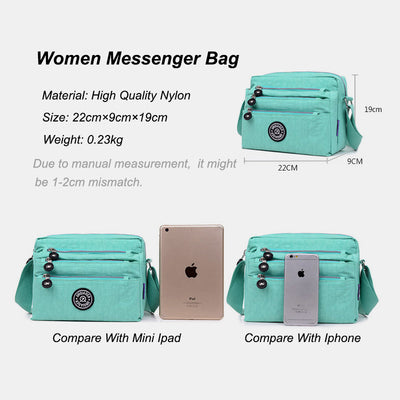 Waterproof Multi-Pocket Casual Crossbody Bag