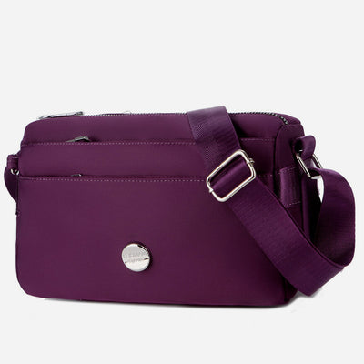 Multiple Compartment Nylon Purse For Women Classic Waterproof Crossbody Bag