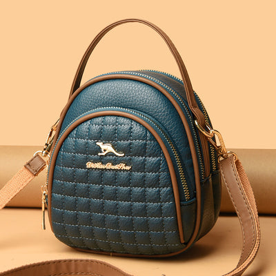 Triple Compartment Phone Bag For Women Commuter Minimalist Crossbody Bag